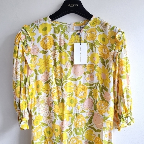 Faithfull The Brand Jean Marie Jolene Floral Print Midi Dress NWT Sizes 2/4/8 - Picture 12 of 17
